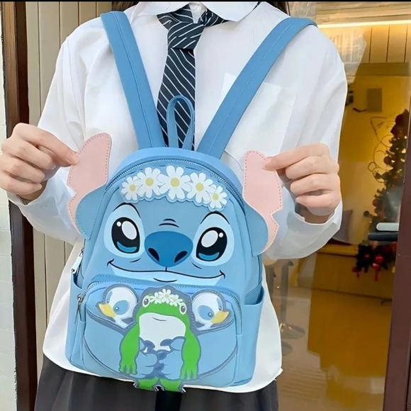 Handbags - Stitch Blue Backpack